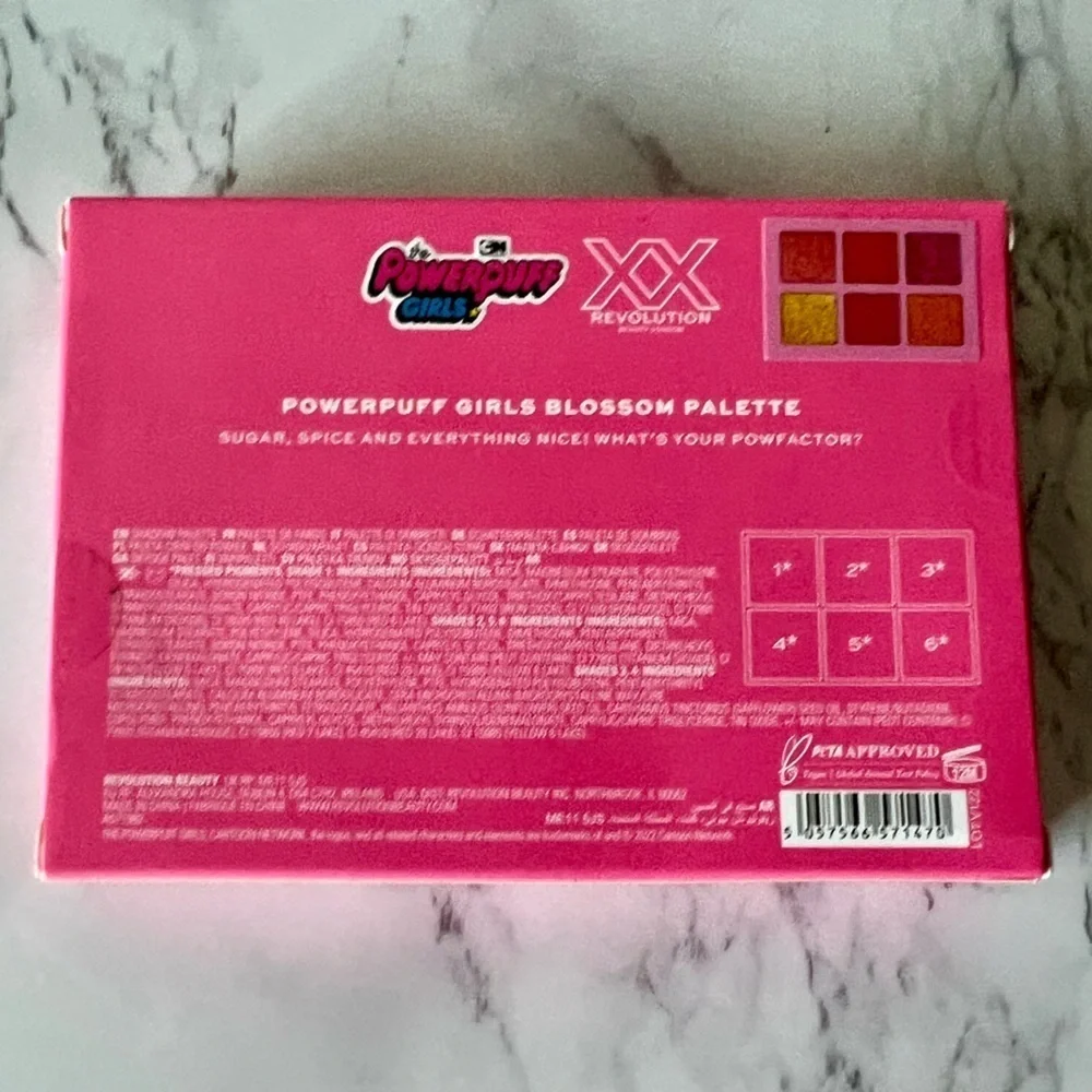 PowerPuff Girls- Blossom - 6 Shade Color Pan Eyeshadow Palette - New In Box